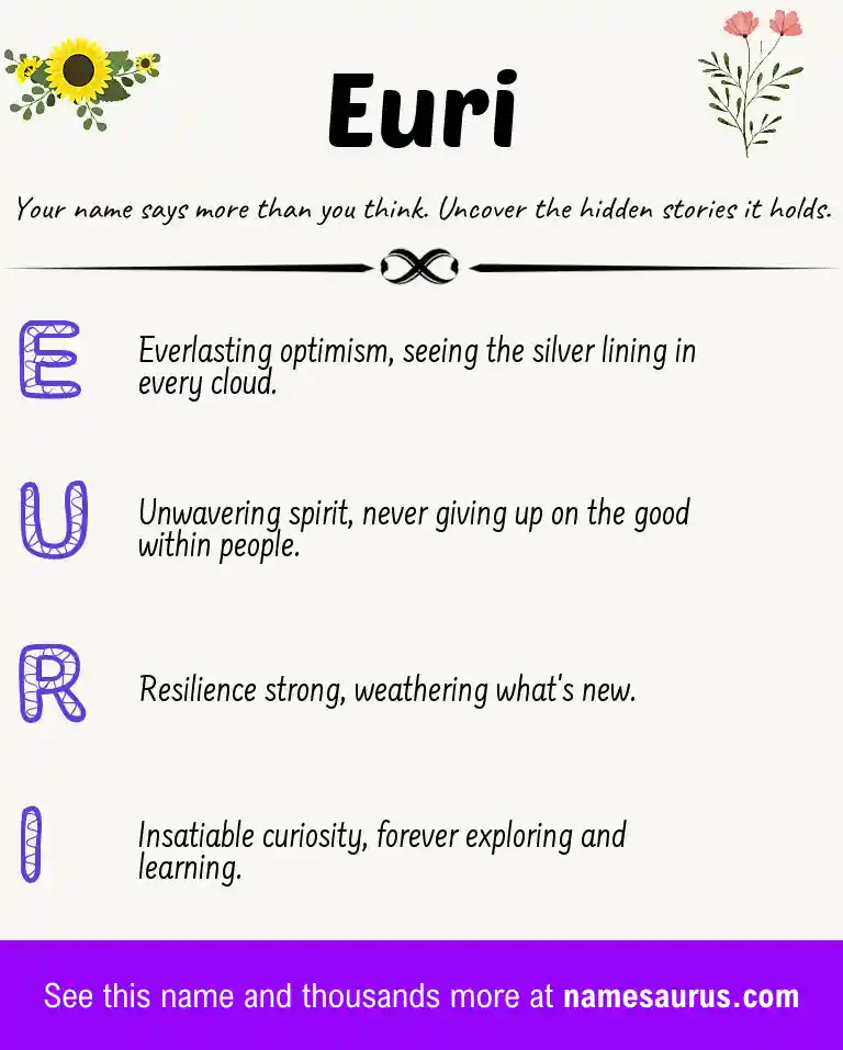 Acrostic poem about Euri.