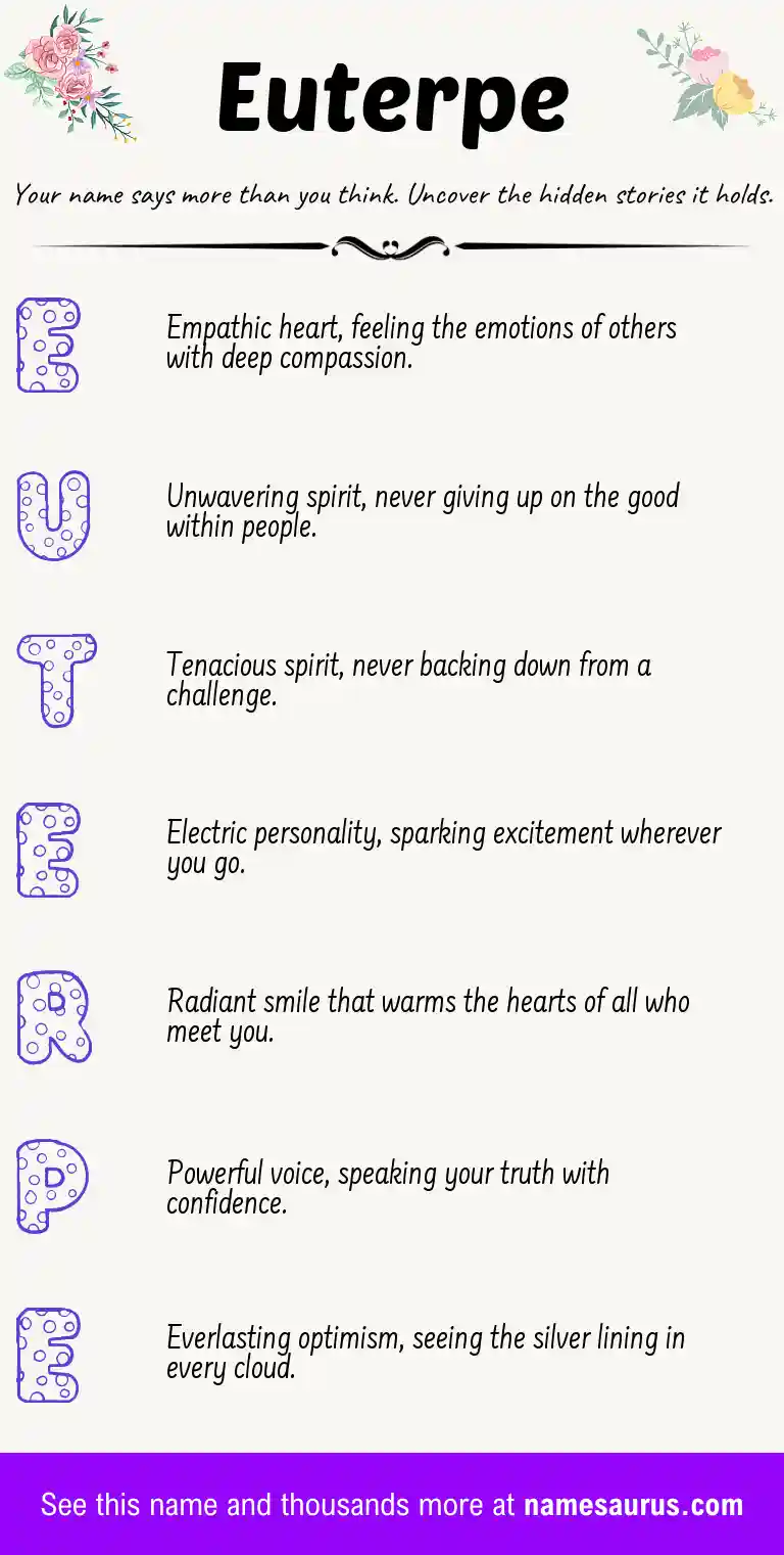 Acrostic poem about Euterpe.