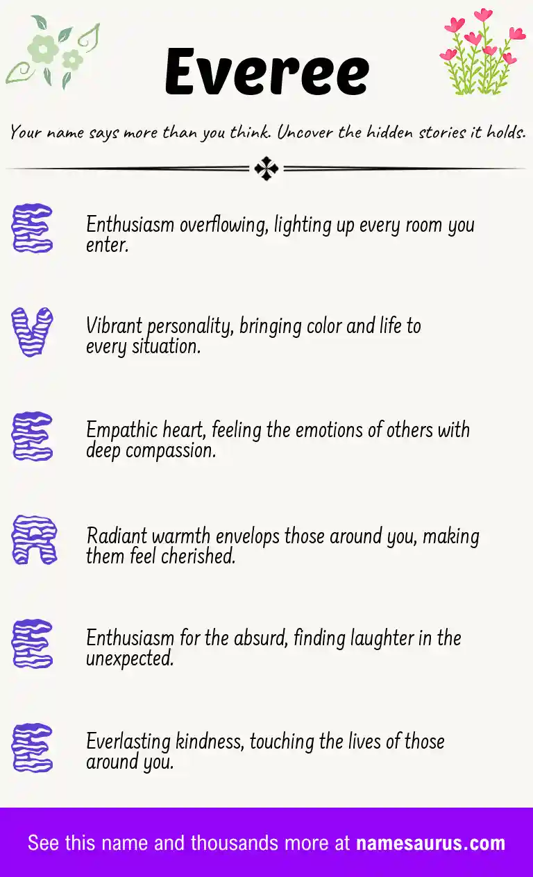Acrostic poem about Everee.