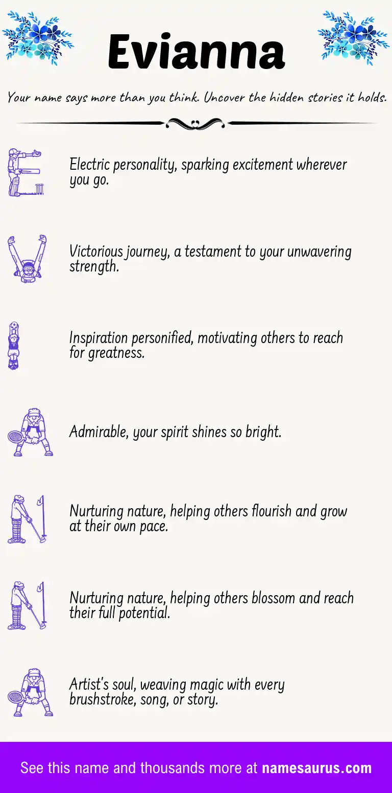 Acrostic poem about Evianna.