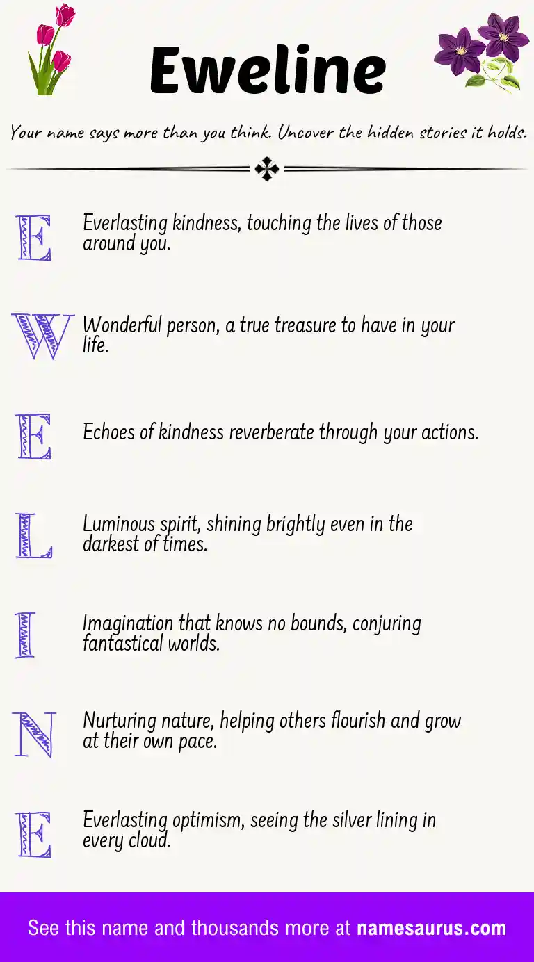 Acrostic poem about Eweline.