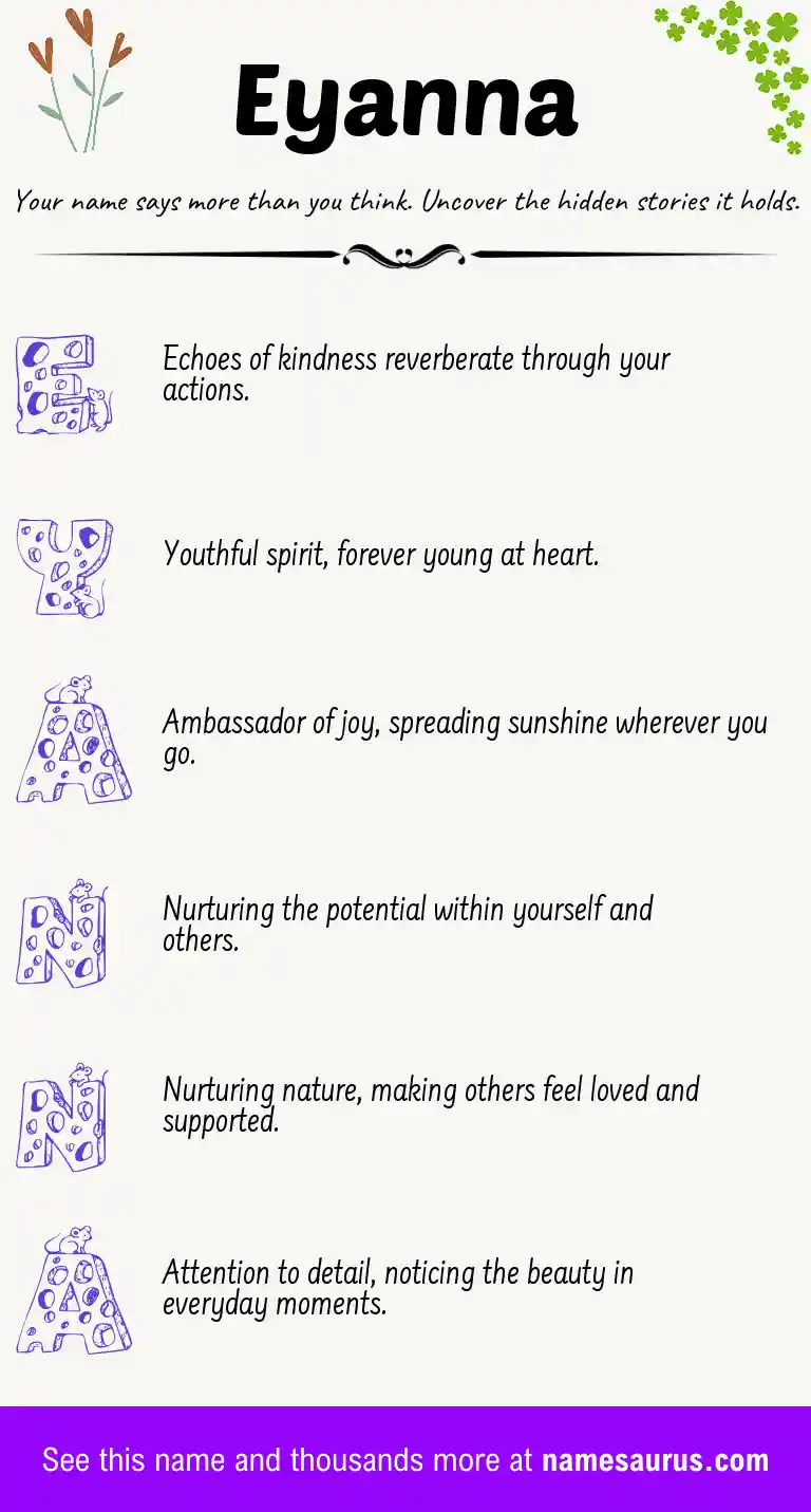 Acrostic poem about Eyanna.