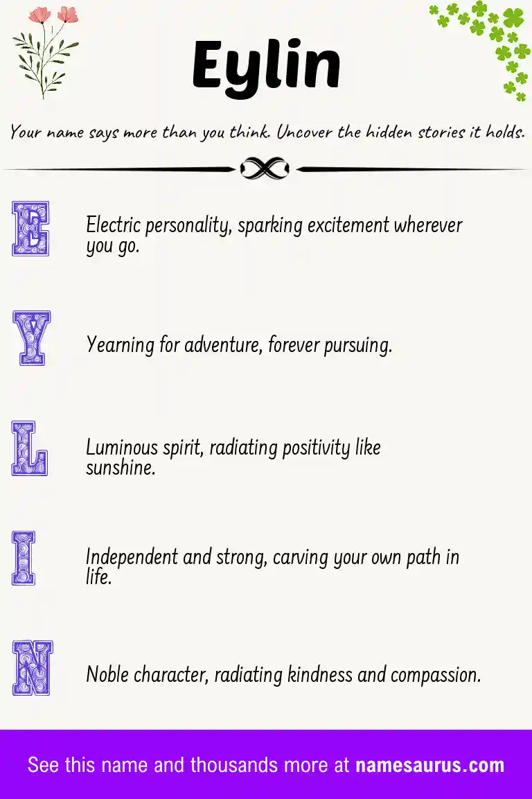 Acrostic poem about Eylin.