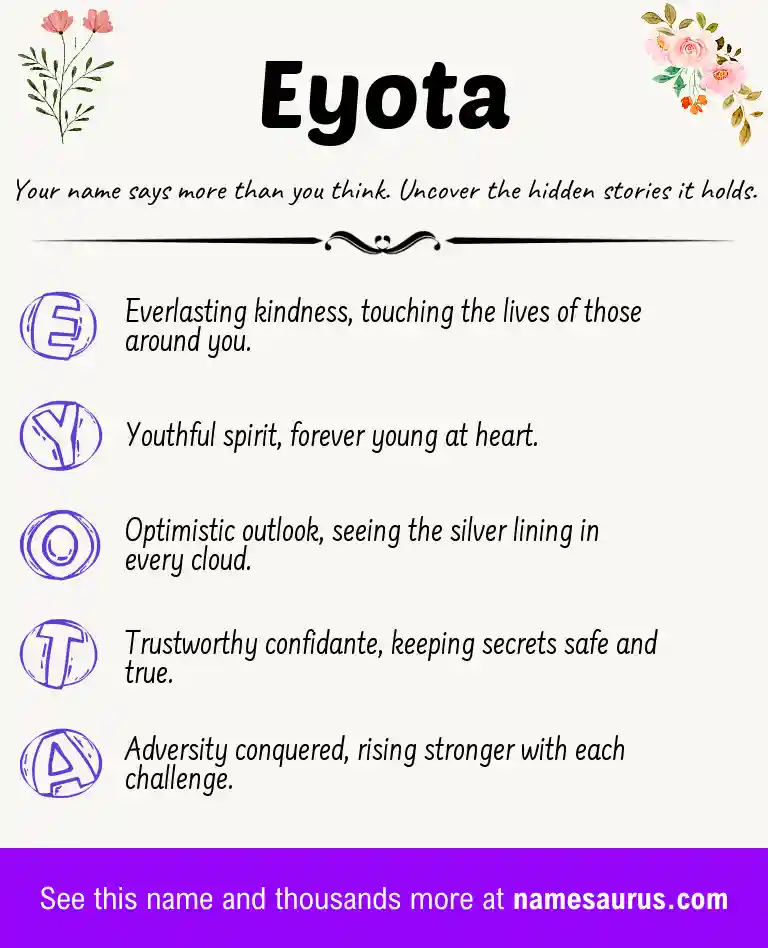 Acrostic poem about Eyota.