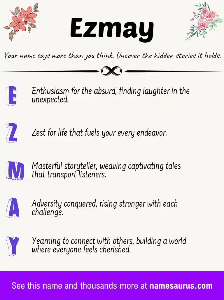 Acrostic poem about Ezmay.