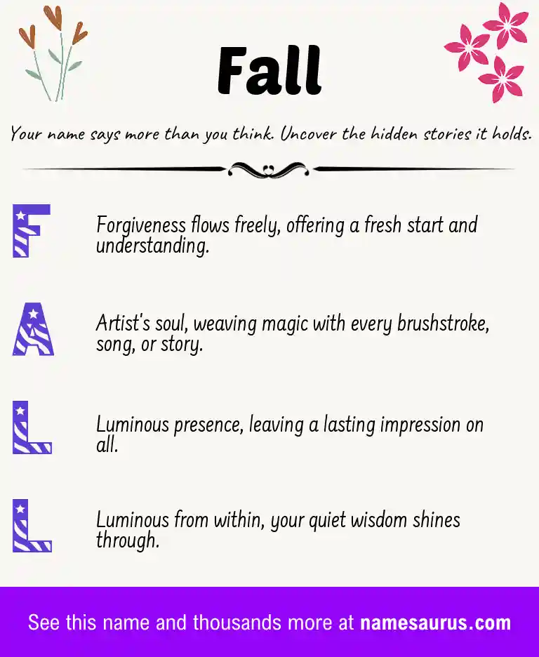 Acrostic poem about Fall.