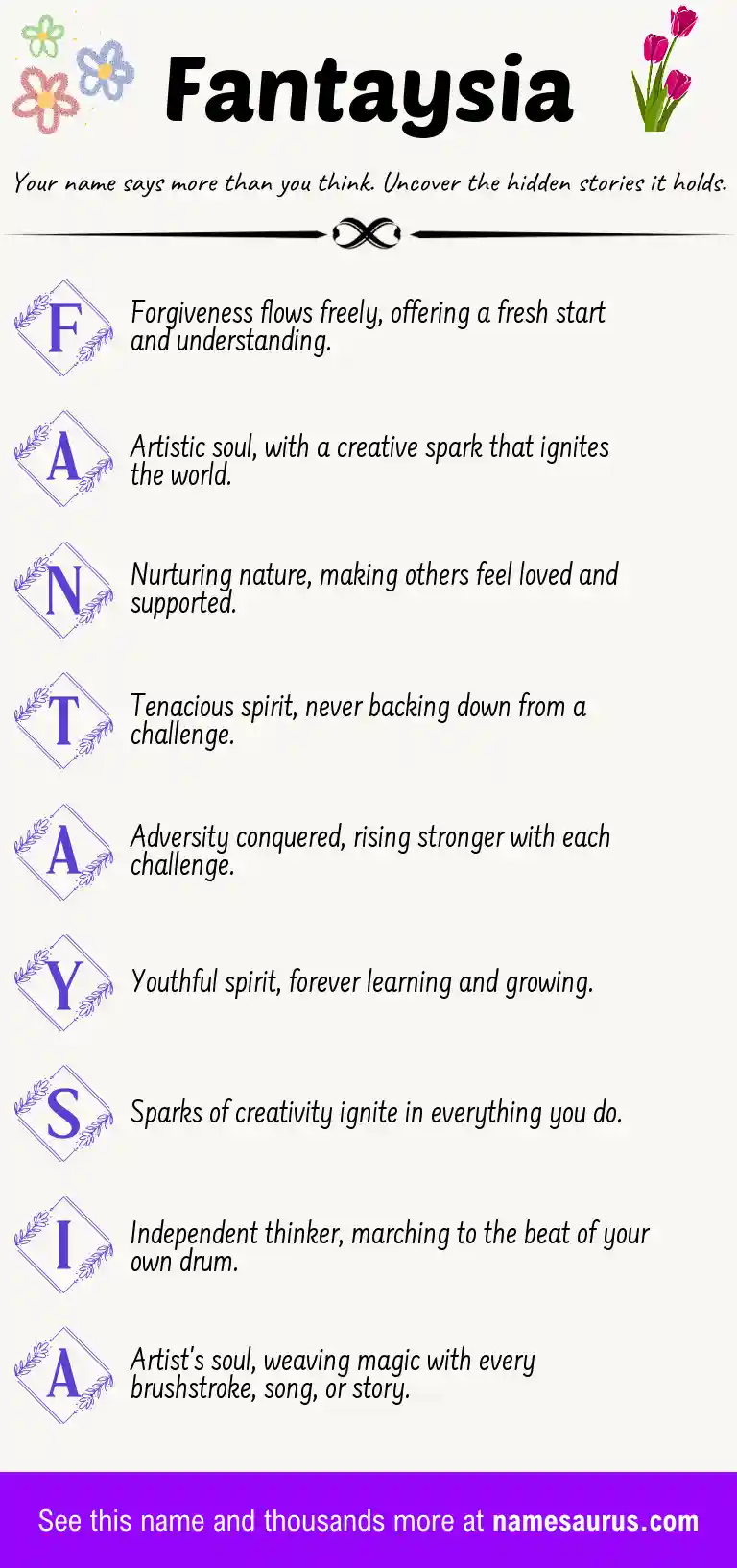 Acrostic poem about Fantaysia.