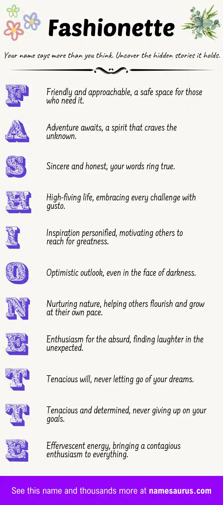 Acrostic poem about Fashionette.