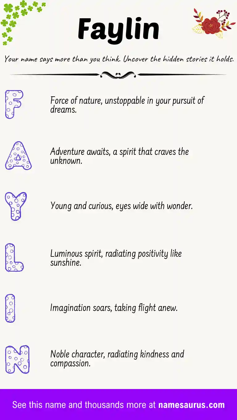 Acrostic poem about Faylin.
