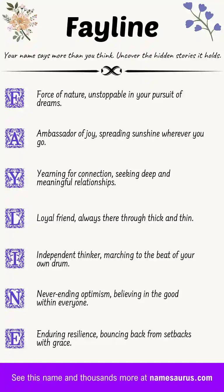 Acrostic poem about Fayline.