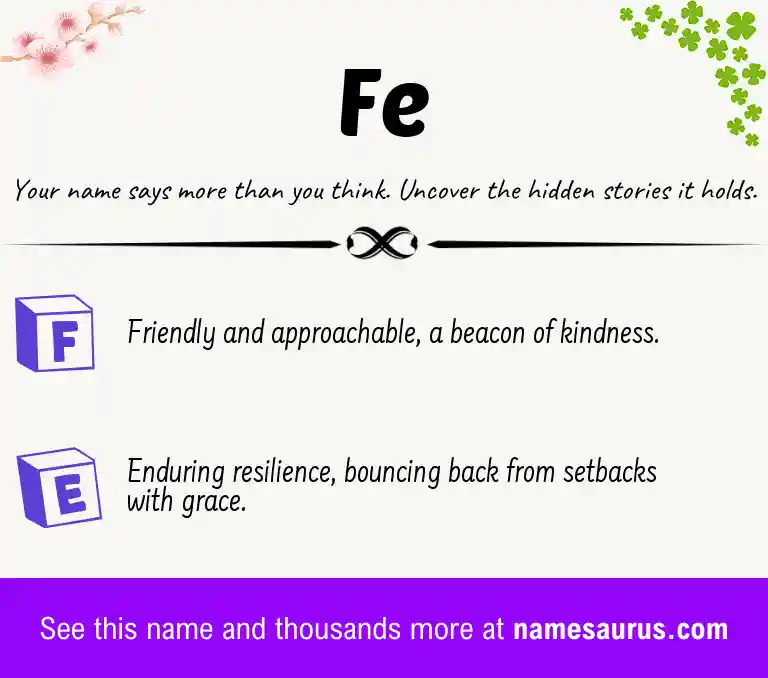 Acrostic poem about Fe.