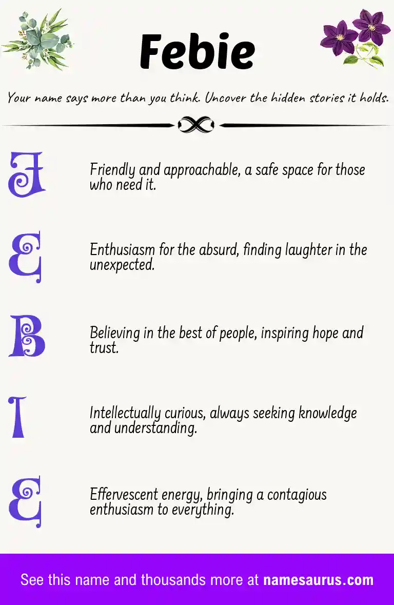 Acrostic poem about Febie.