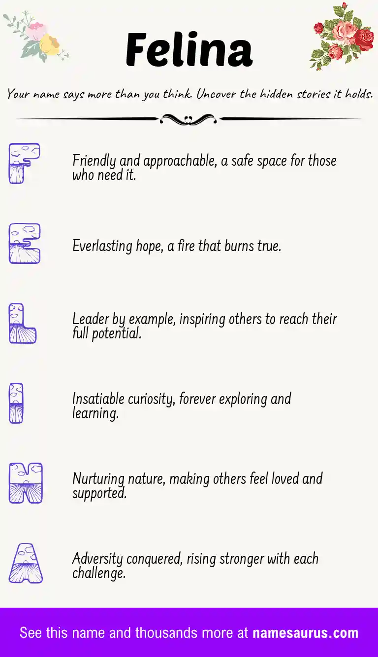 Acrostic poem about Felina.