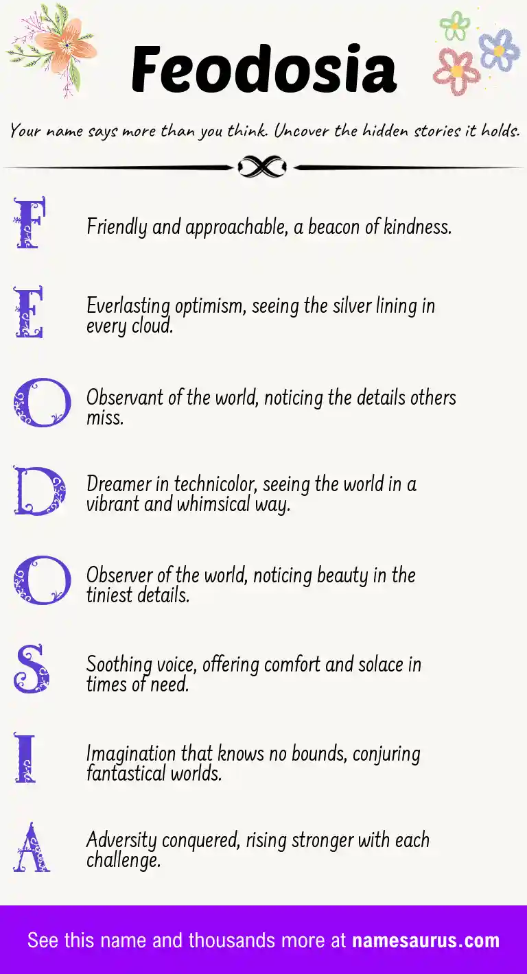 Acrostic poem about Feodosia.