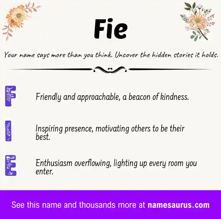 Acrostic poem about Fie.