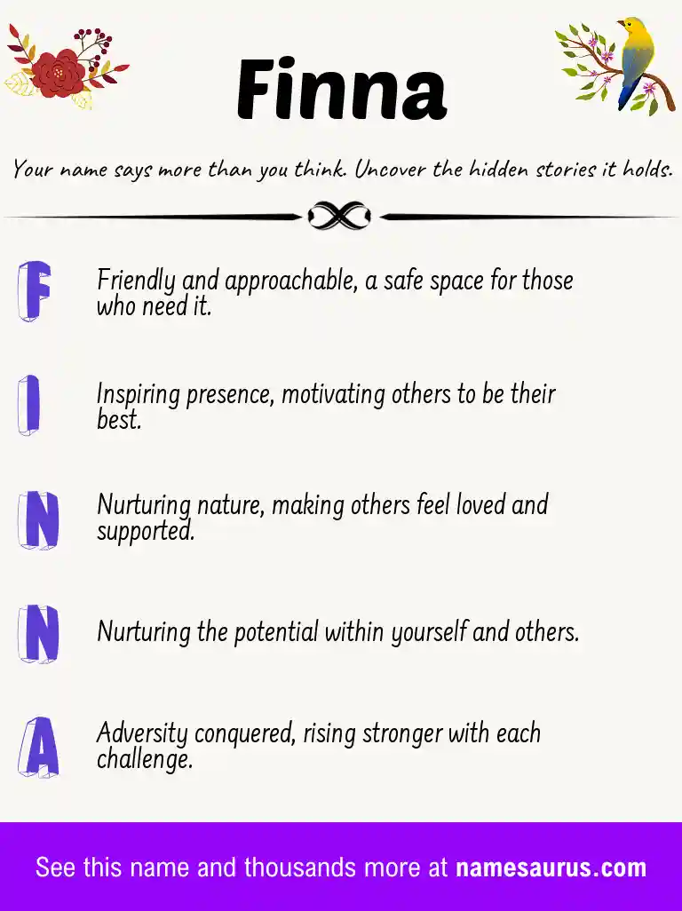 Acrostic poem about Finna.