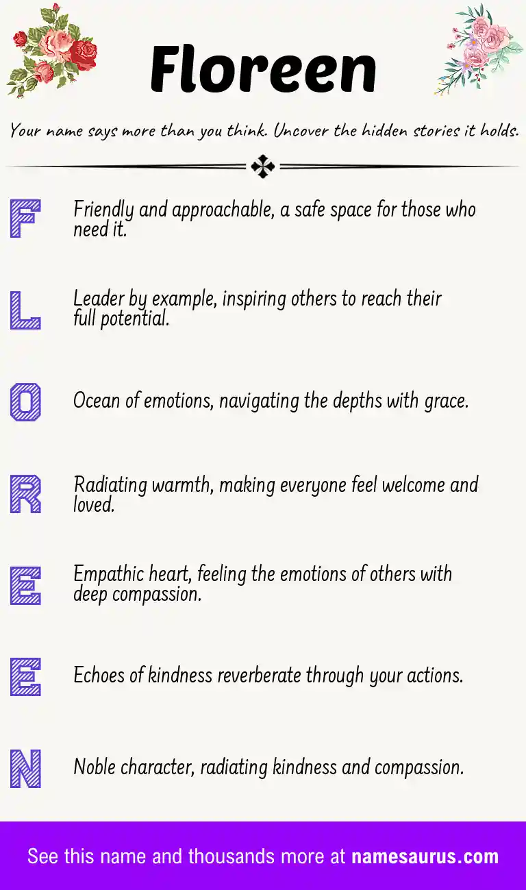 Acrostic poem about Floreen.
