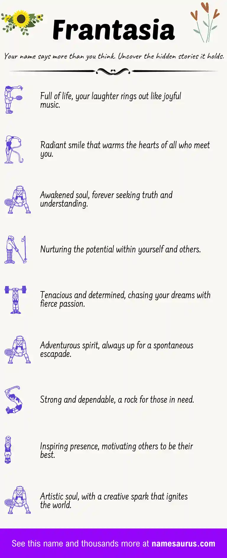 Acrostic poem about Frantasia.