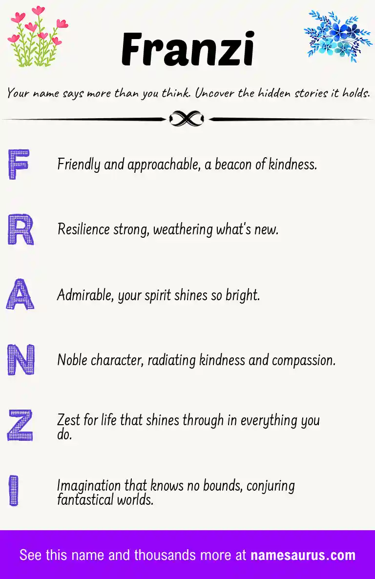 Acrostic poem about Franzi.