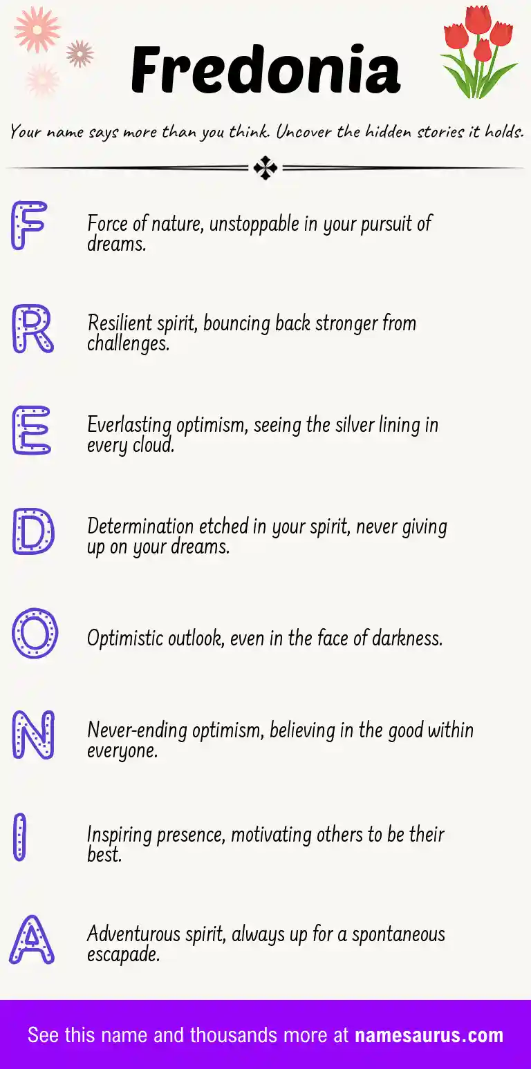 Acrostic poem about Fredonia.