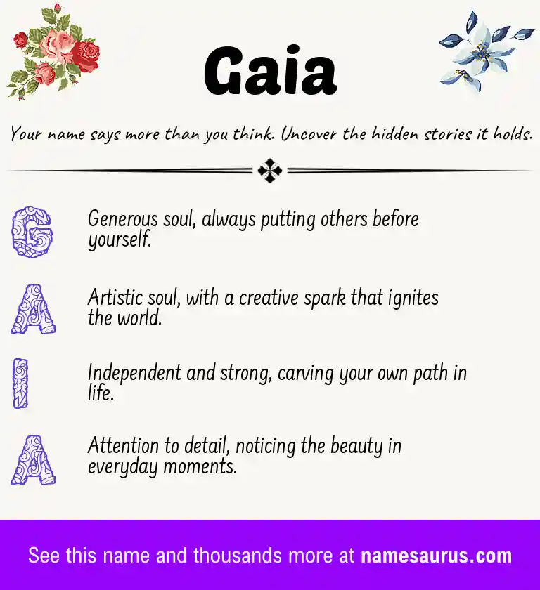 Acrostic poem about Gaia.