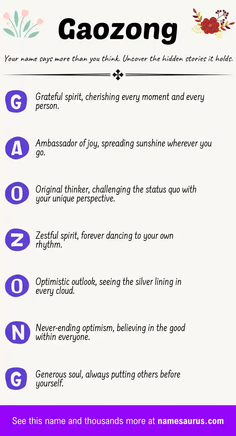 Acrostic poem about Gaozong.