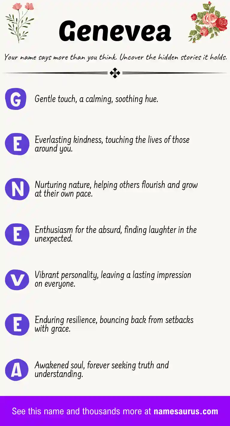 Acrostic poem about Genevea.