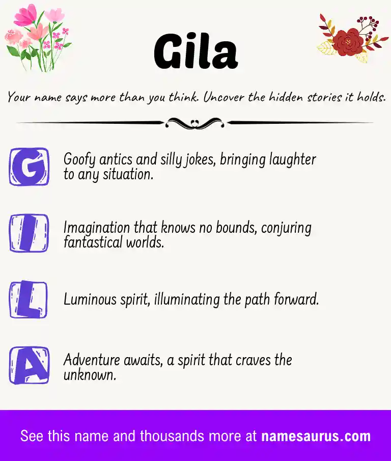 Acrostic poem about Gila.