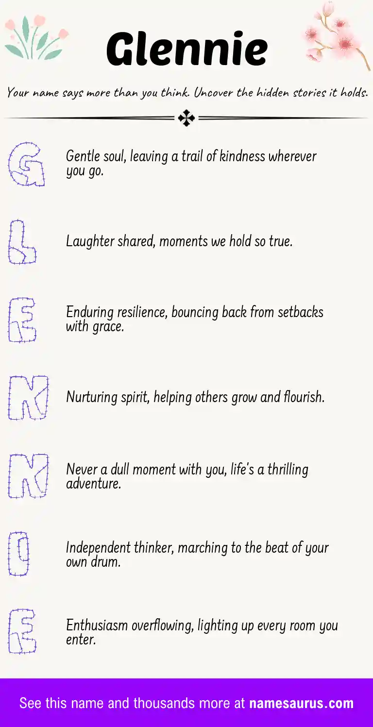 Acrostic poem about Glennie.