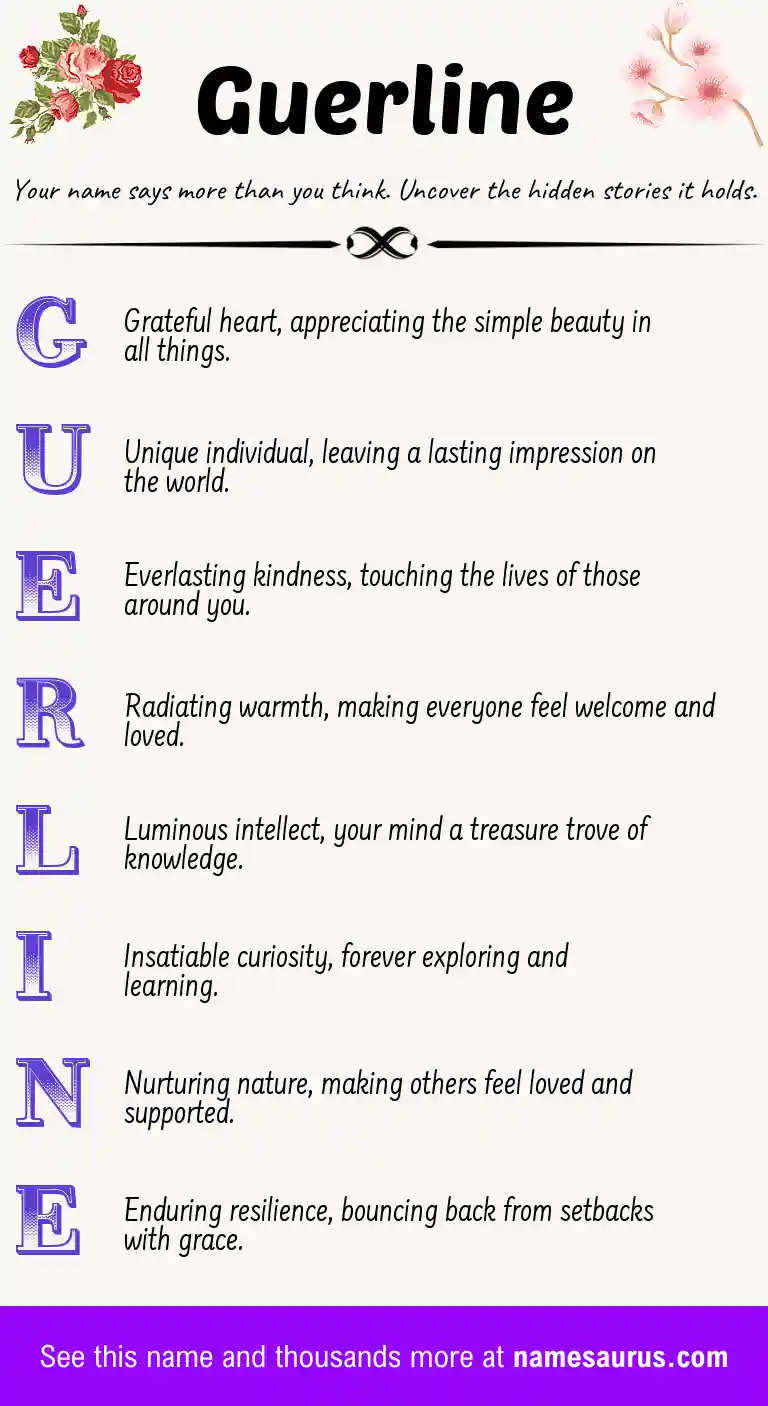 Acrostic poem about Guerline.