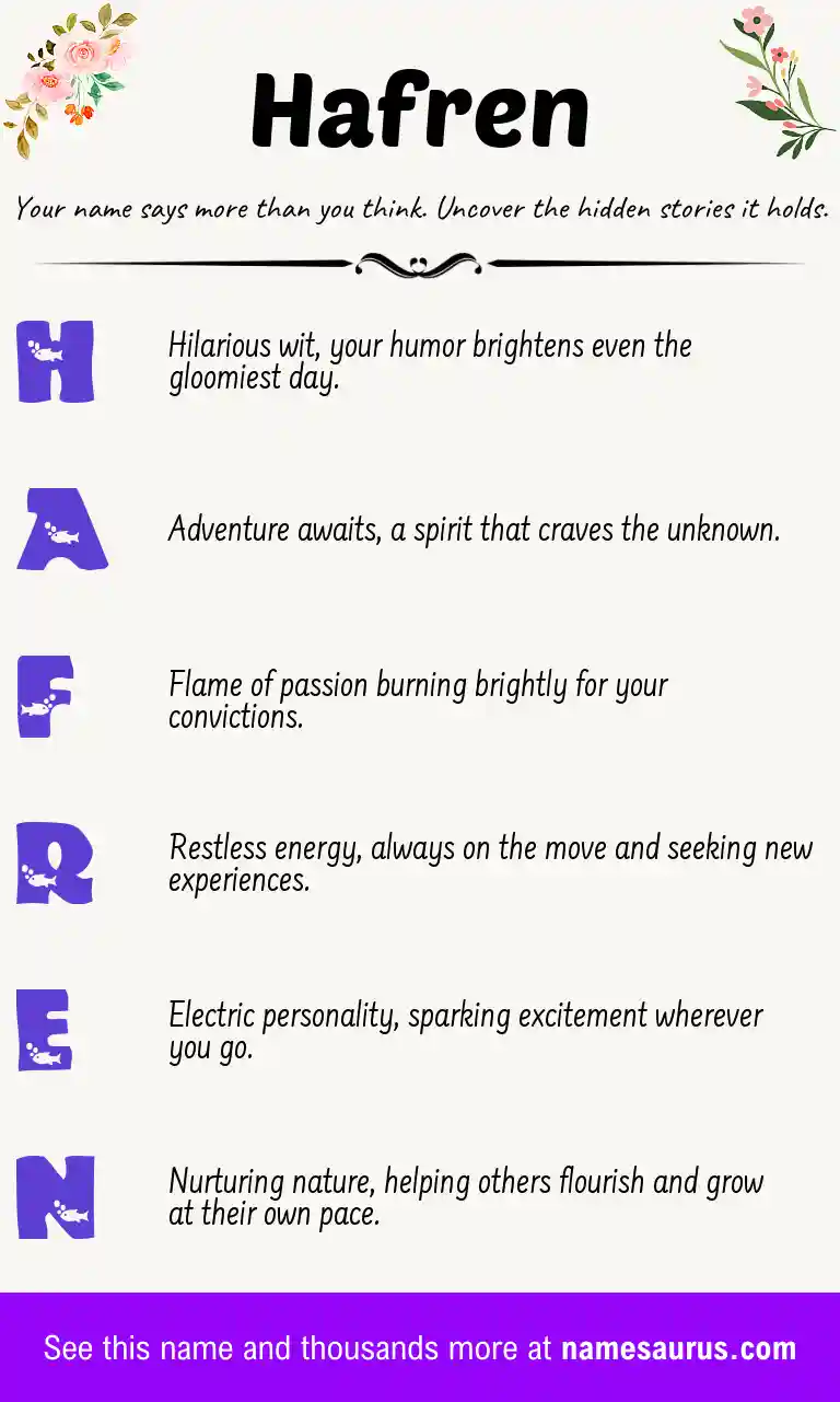 Acrostic poem about Hafren.