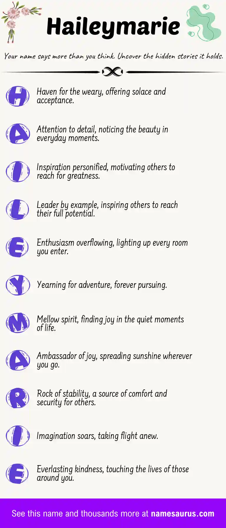 Acrostic poem about Haileymarie.