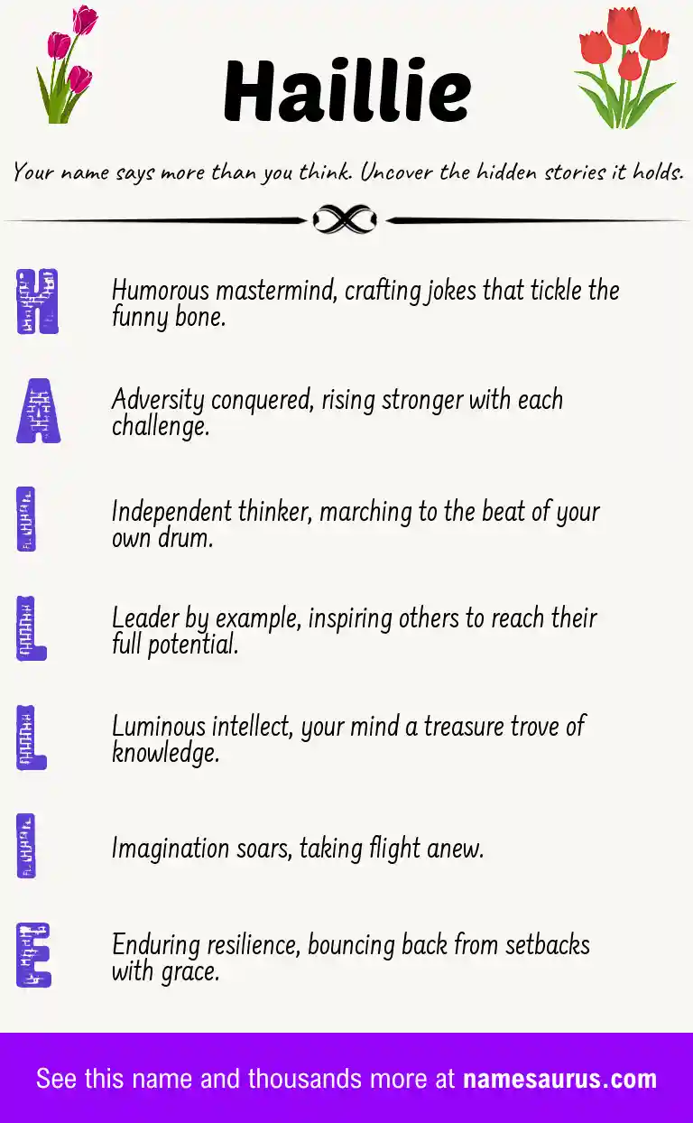 Acrostic poem about Haillie.