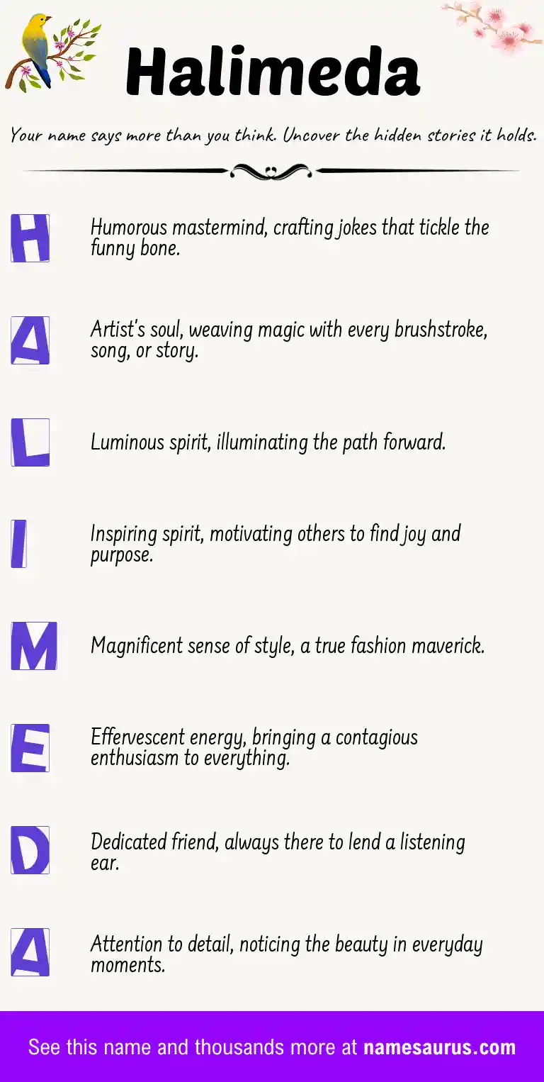 Acrostic poem about Halimeda.