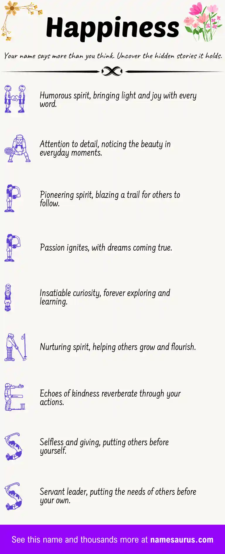 Acrostic poem about Happiness.