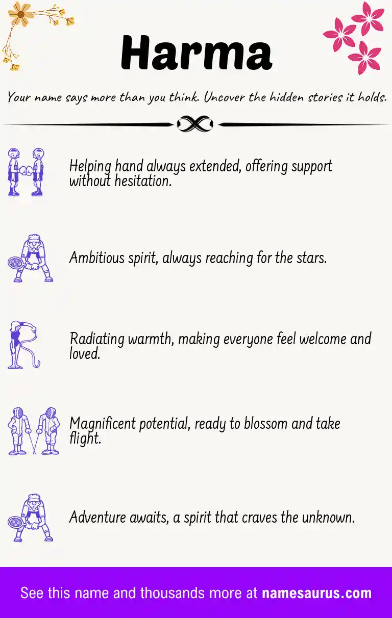 Acrostic poem about Harma.