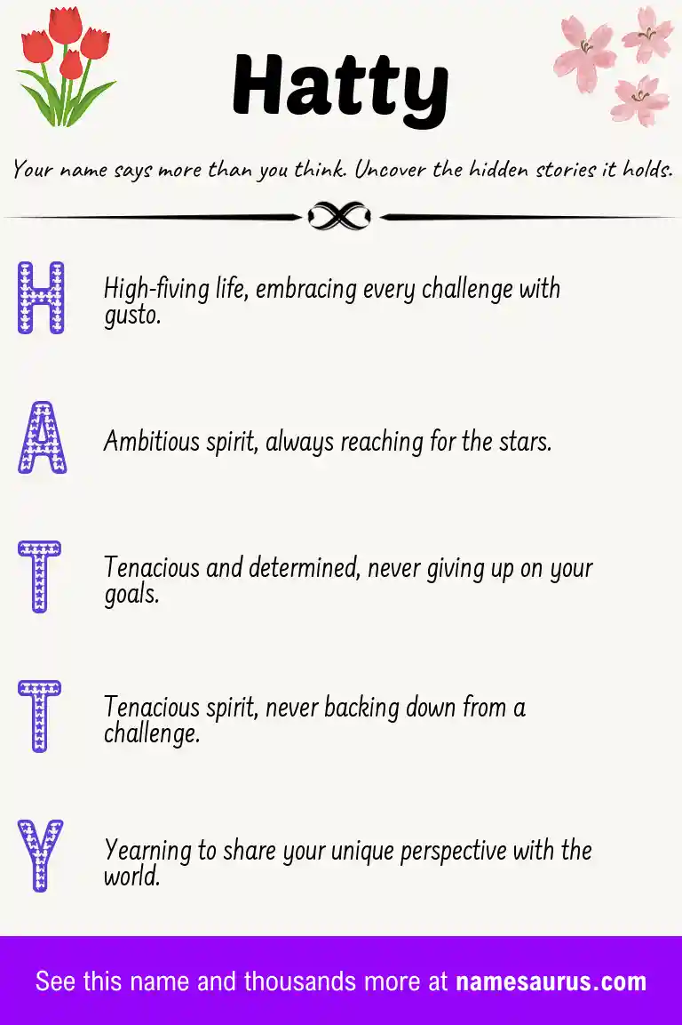 Acrostic poem about Hatty.