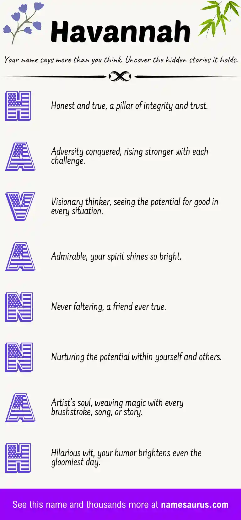 Acrostic poem about Havannah.