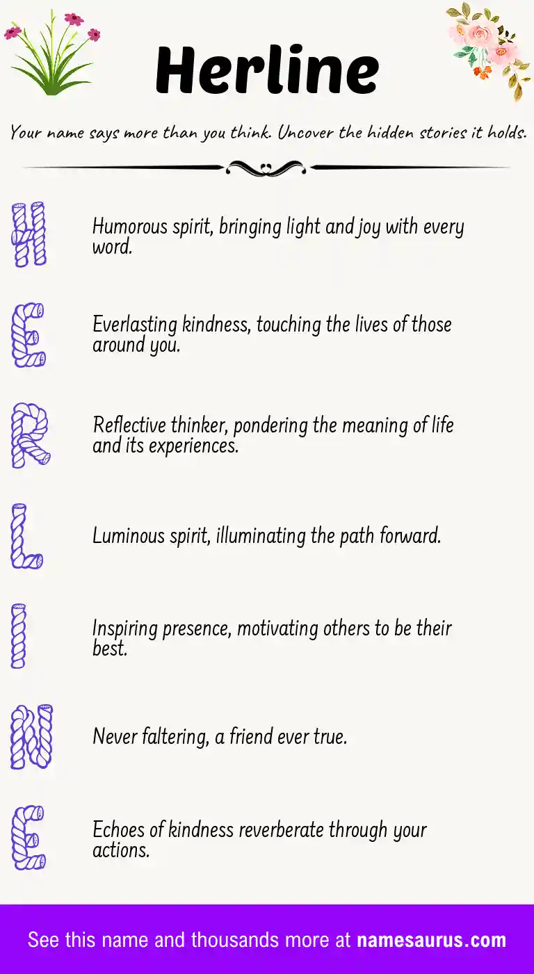 Acrostic poem about Herline.