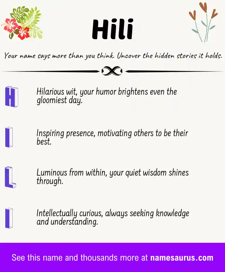 Acrostic poem about Hili.