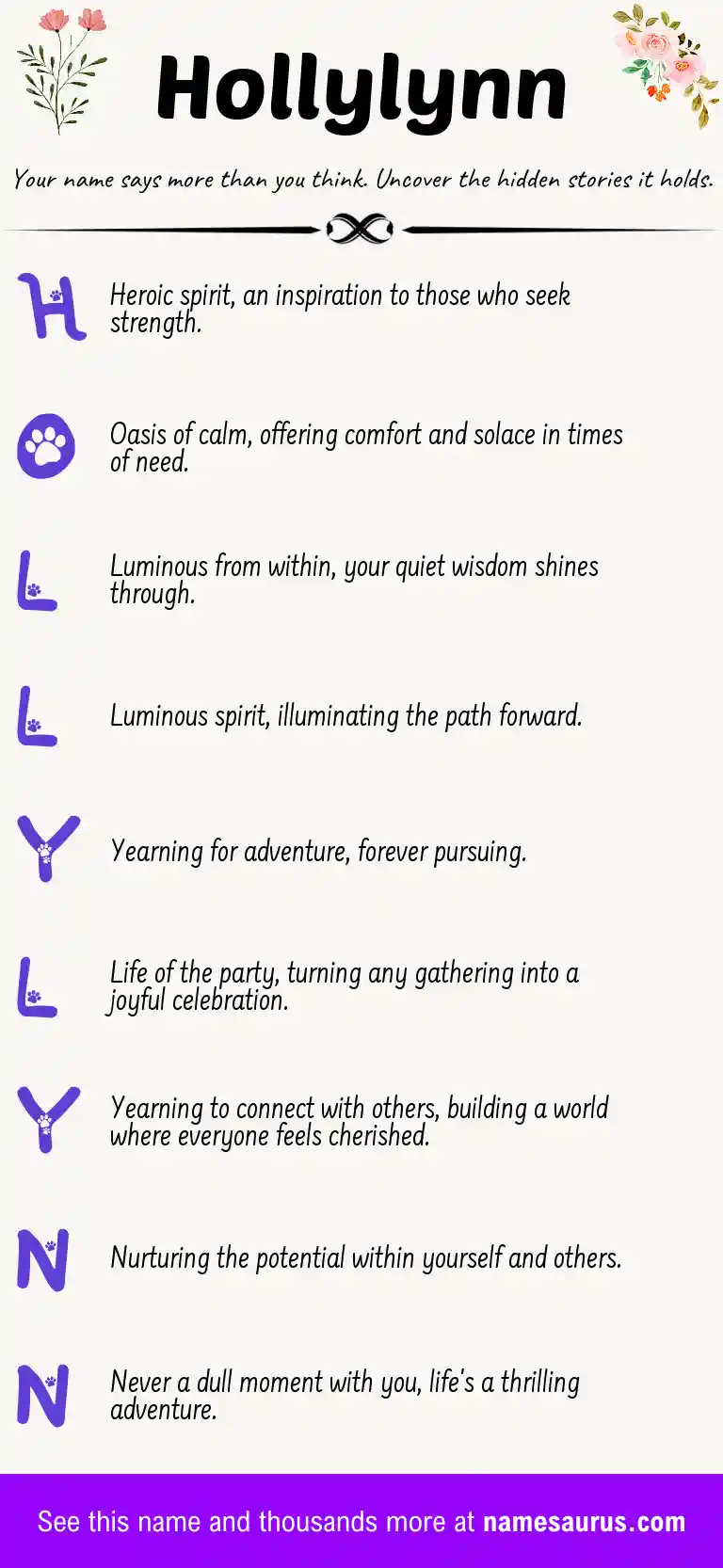 Acrostic poem about Hollylynn.