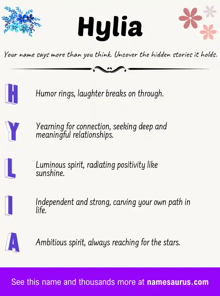 Acrostic poem about Hylia.