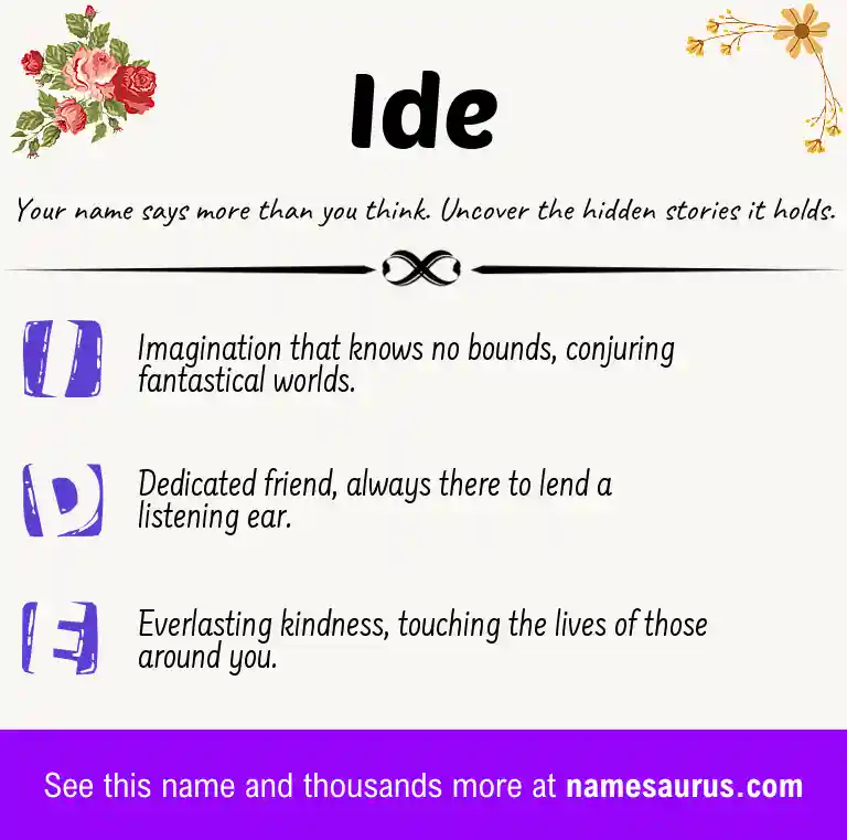 Acrostic poem about Ide.