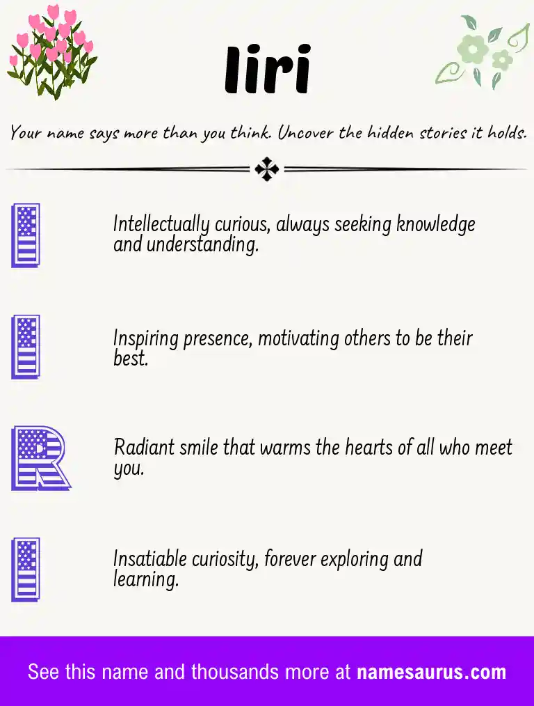 Acrostic poem about Iiri.