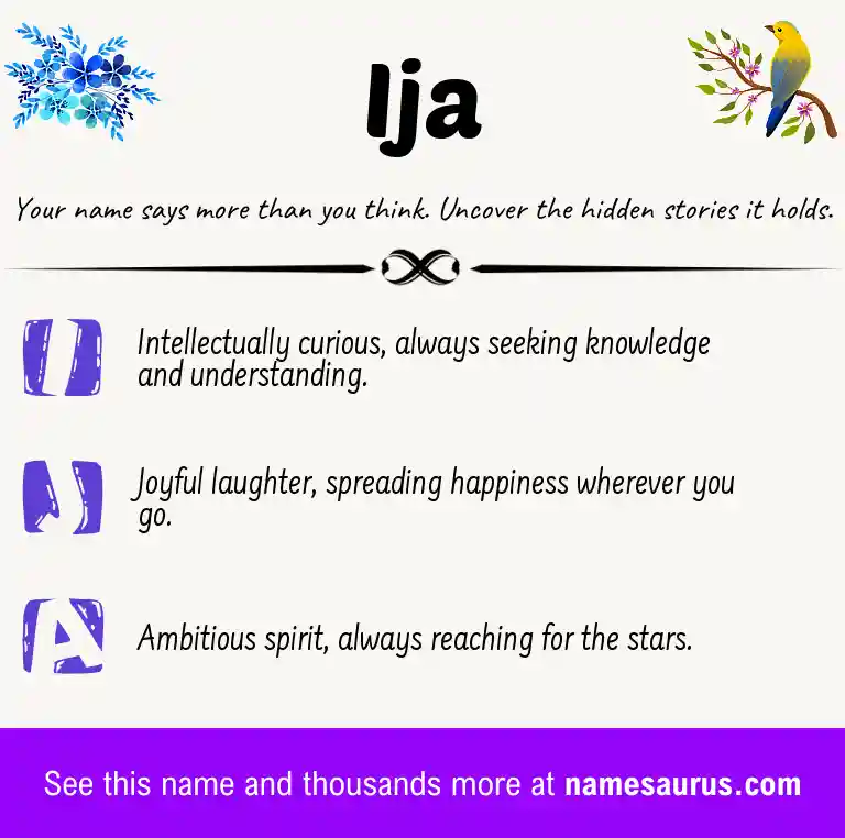 Acrostic poem about Ija.