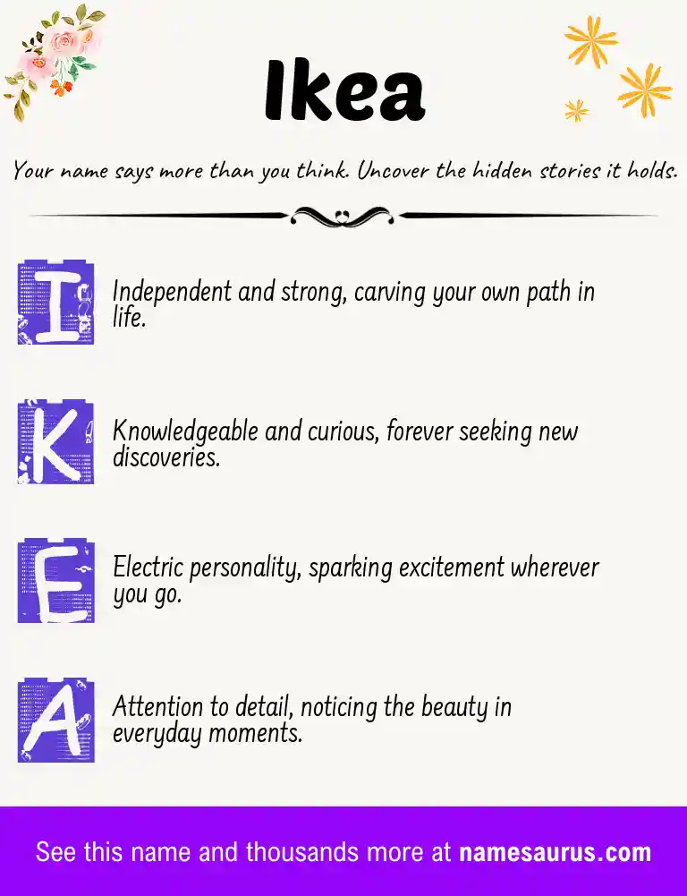 Acrostic poem about Ikea.