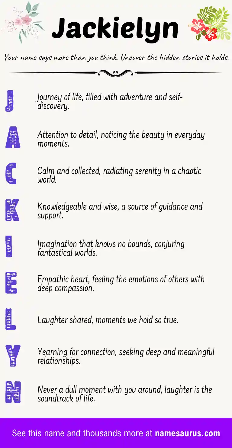 Acrostic poem about Jackielyn.
