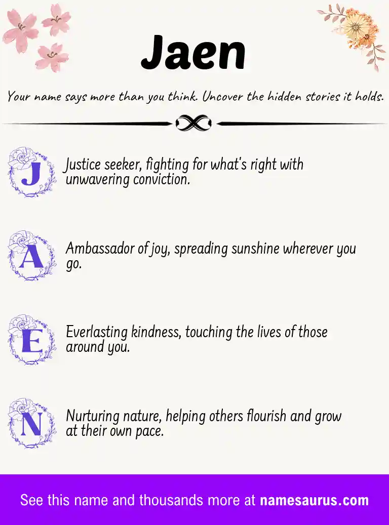 Acrostic poem about Jaen.