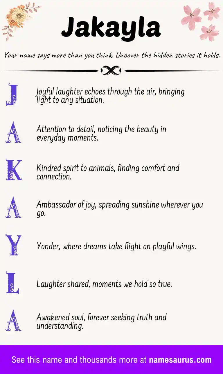 Acrostic poem about Jakayla.