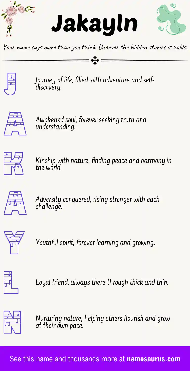 Acrostic poem about Jakayln.